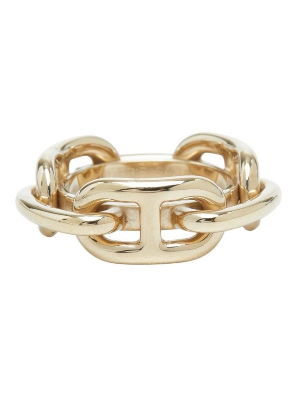 Hermes Chaine D'ancre Scarf Ring Gold Plated - Picture 2 of 6